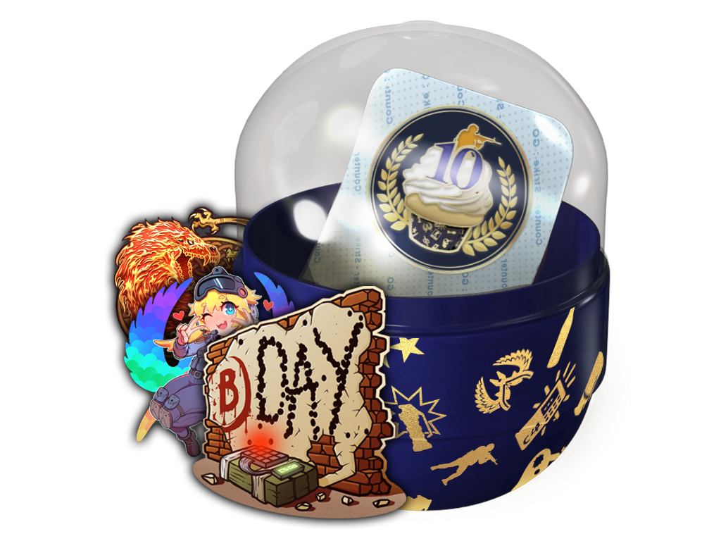 10 Year Birthday Sticker Capsule image